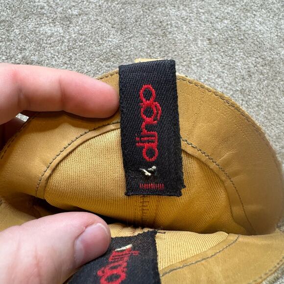 Dingo Western Cowboy Cowgirl Tan Round Toe Leather Heeled Boots Size 5 M - Picture 5 of 6